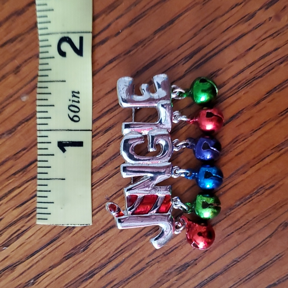 Jingle Bells Vintage Brooch - Holiday Brooch